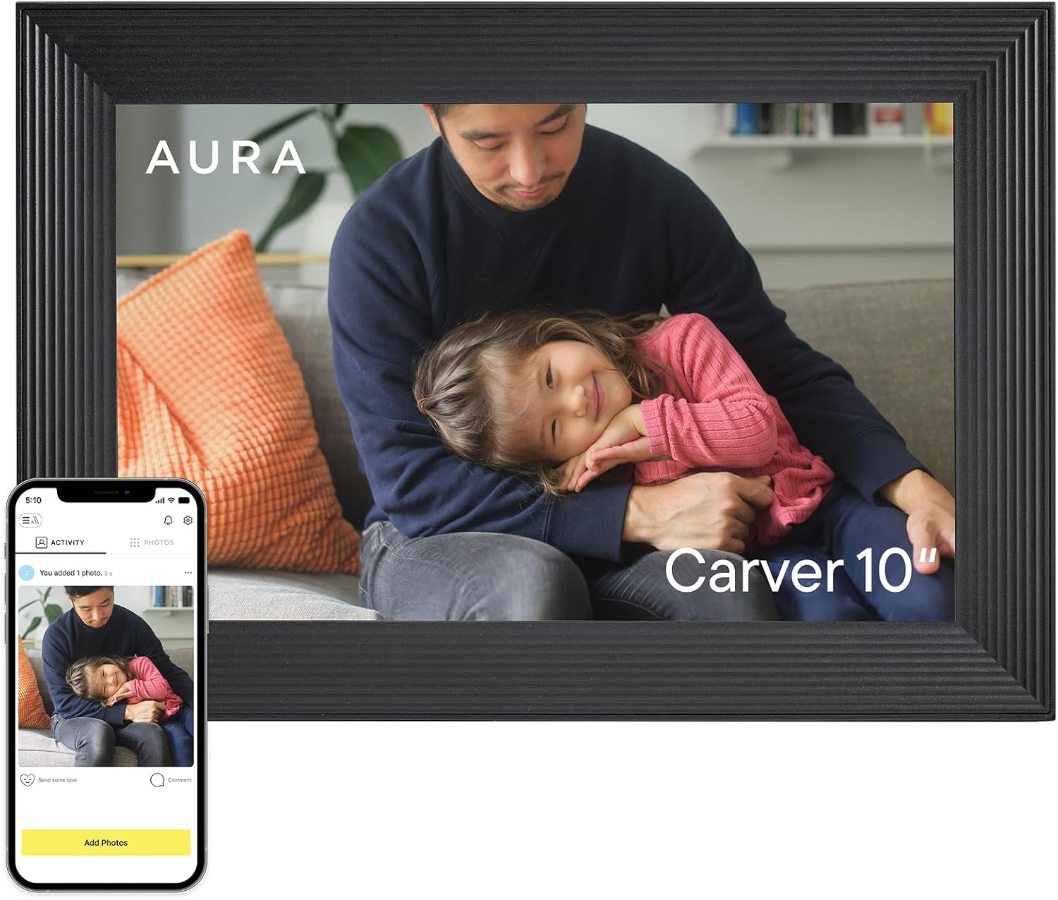 Aura Carver HD WiFi Digital Picture Frame